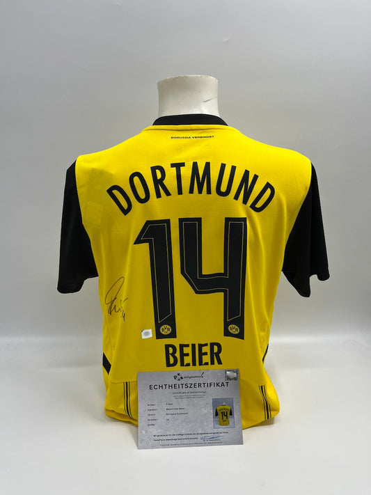 Borussia Dortmund Trikot Maximilian Beier signiert BVB Autogramm Puma L