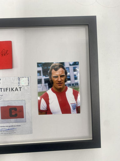 Captain's armband signed by Franz Roth, Bayern Munich autograph COA