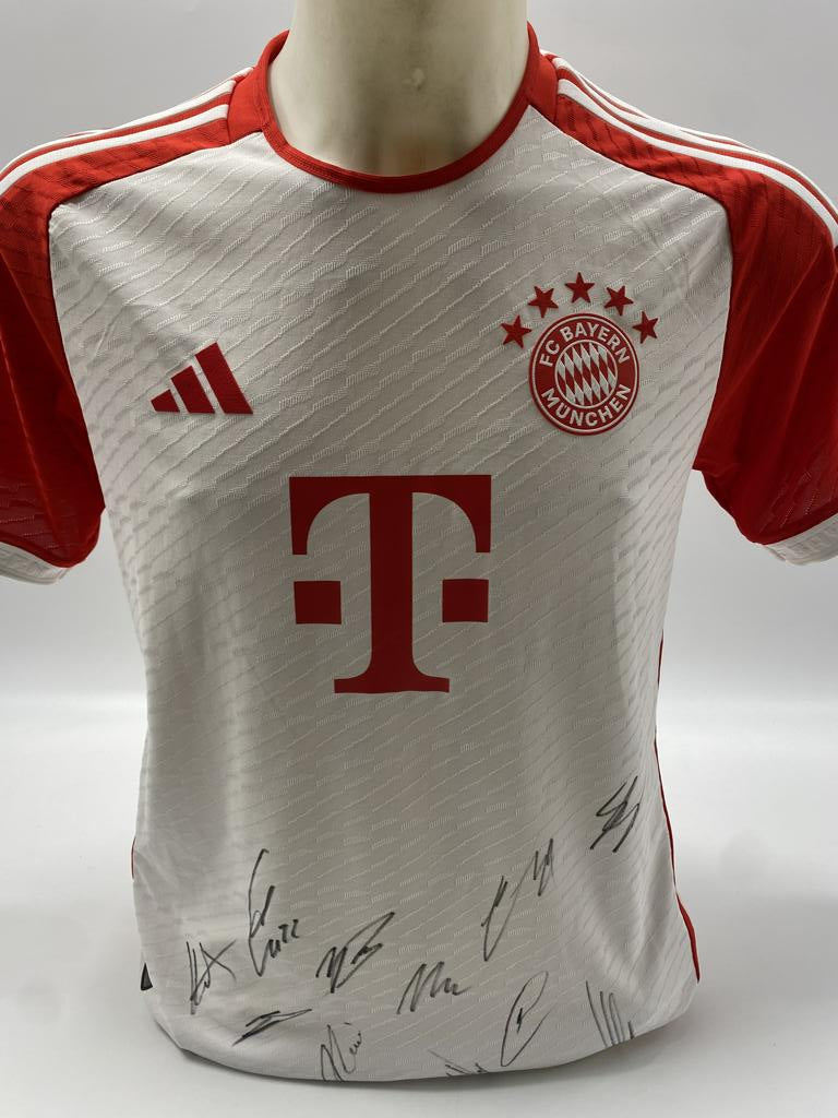 Bayern Munich 2023/2024 Team Signed Autograph COA Adidas Football S