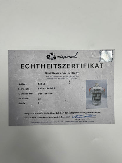 DFB jersey Robert Andrich signed autographs Germany adidas s