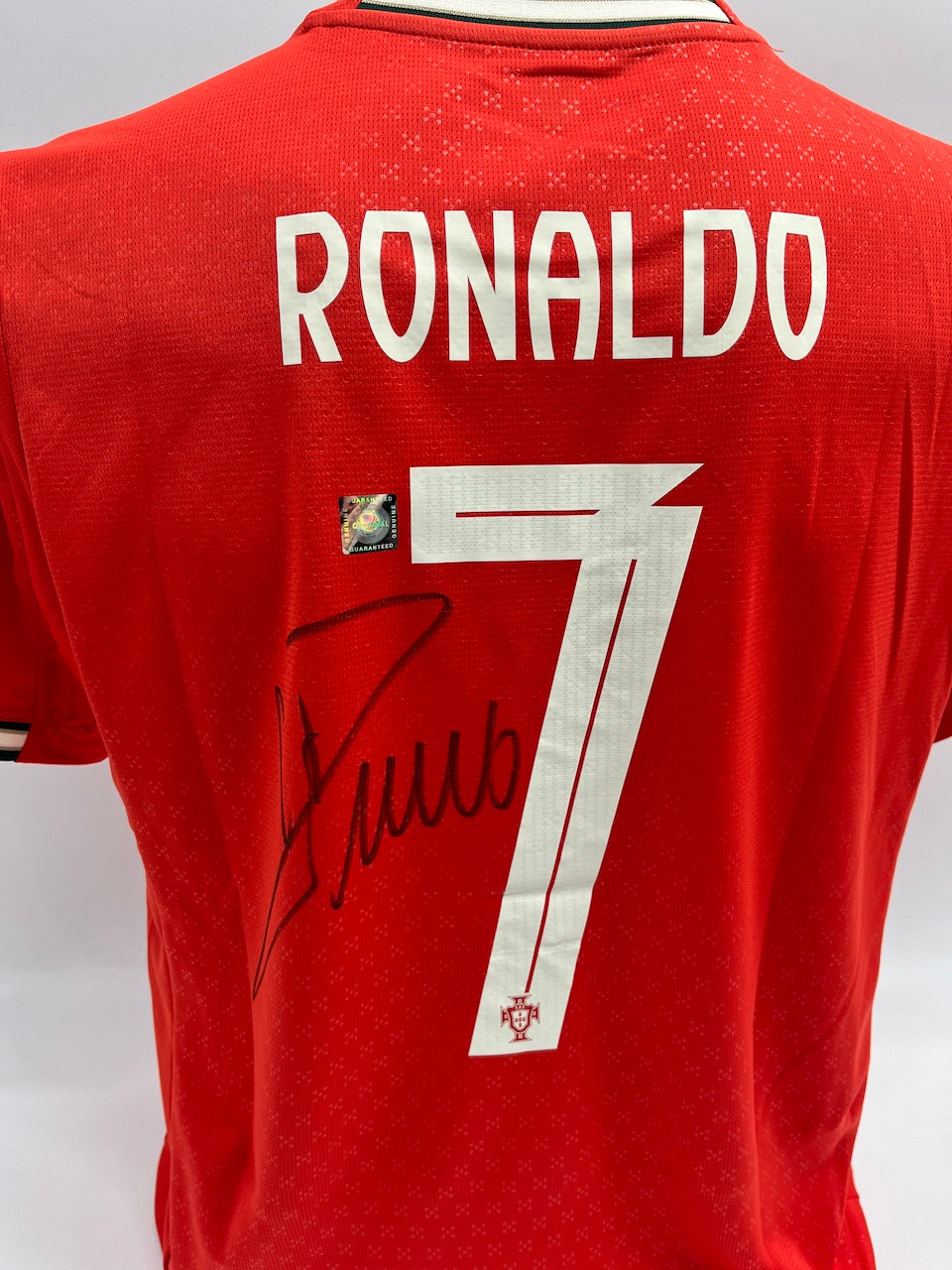Portugal Trikot Cristiano Ronaldo signiert Autogramm COA Fußball neu M