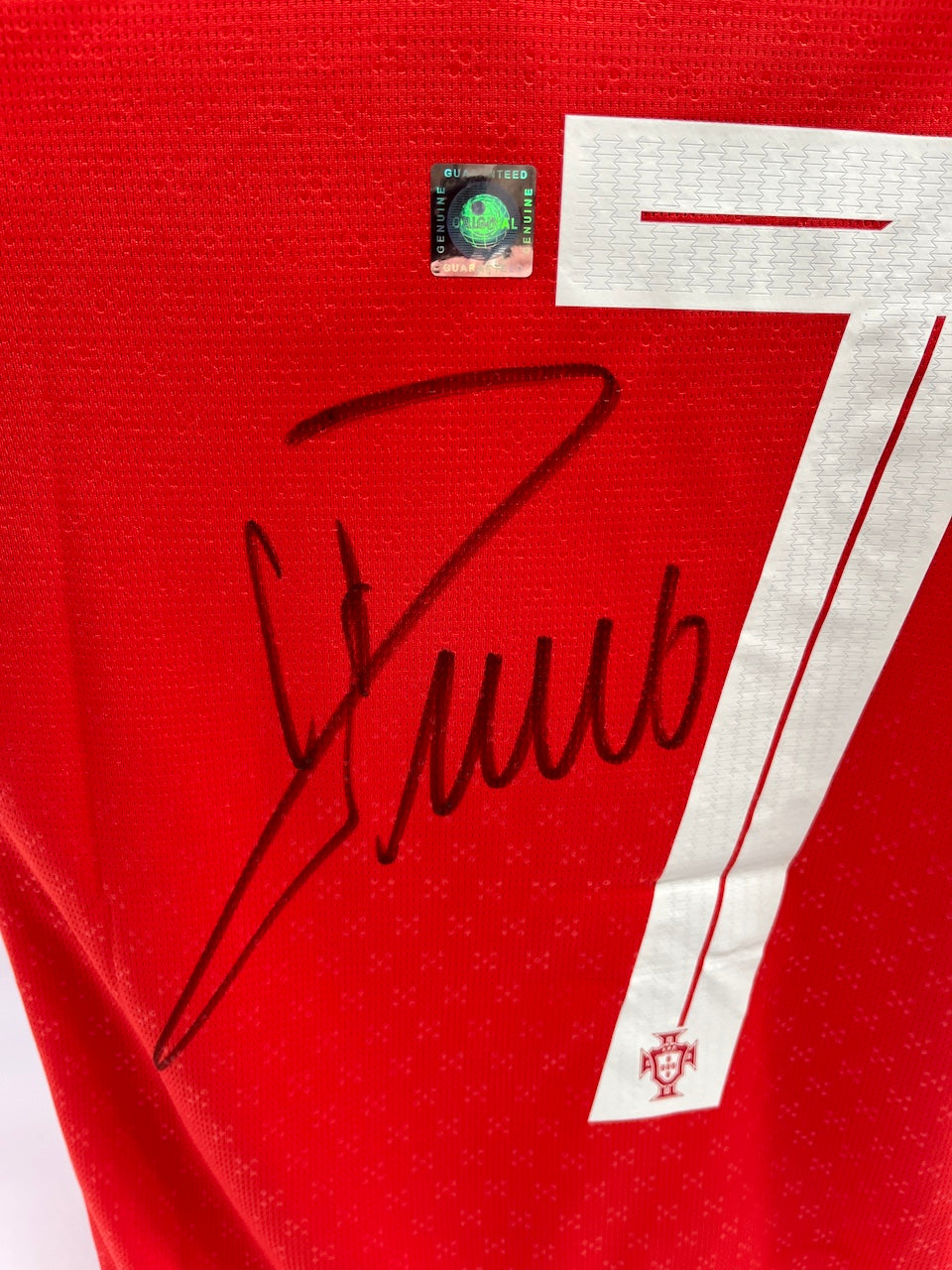 Portugal Trikot Cristiano Ronaldo signiert Autogramm COA Fußball neu M