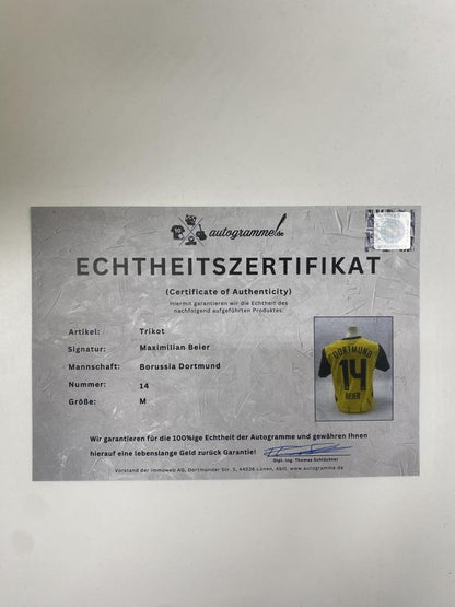 Borussia Dortmund Authentic Jersey Maximilian Beier signed BVB new Puma M