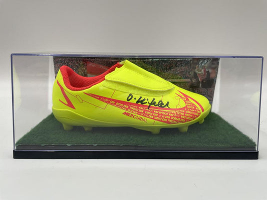 Fußballschuh Ottmar Hitzfeld signiert Fußball BVB Bundesliga Schuh Neu