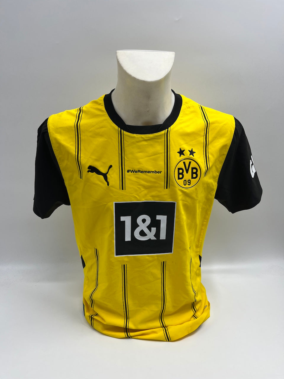 Matchworn Dortmund jersey worn by Jamie Gitten 25.01.2025 BVB-Bremen