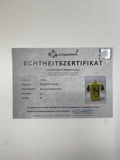 Borussia Dortmund Authentic Jersey Maximilian Beier signed BVB new Puma M