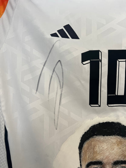 DFB Trikot Portrait Jamal Musiala handgemalt und signiert Adidas 176