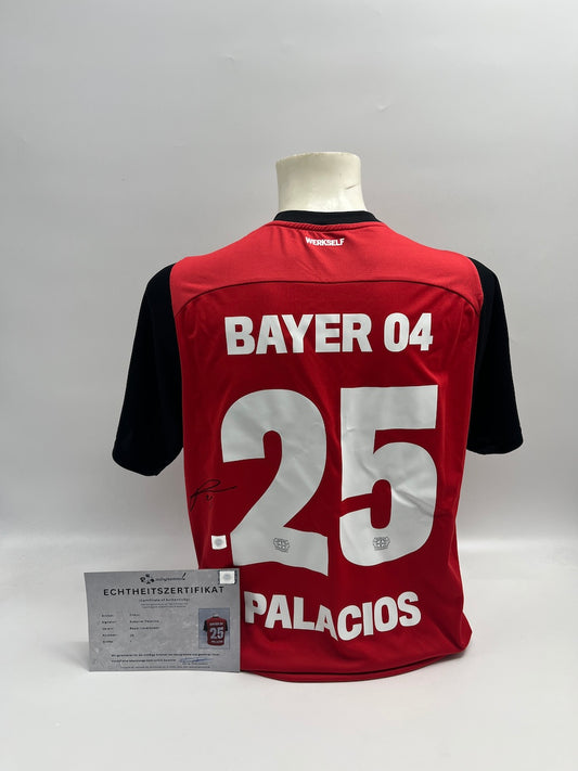 Bayer Leverkusen Trikot Exequiel Palacios signiert Autogramm Bundesliga L