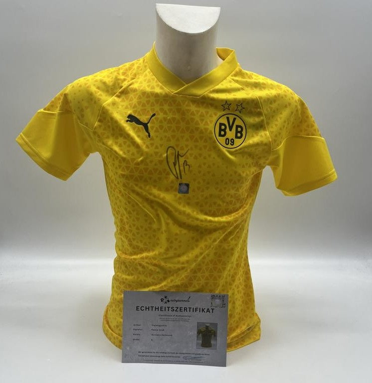 Borussia Dortmund Trainingsshirt Pascal Groß signiert Puma COA  Autogramm S