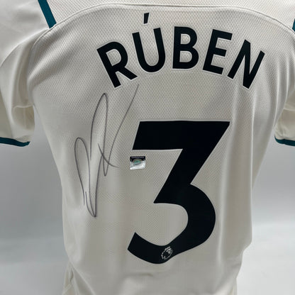 Manchester City Damentrikot Ruben Dias signiert Autogramm Puma COA S