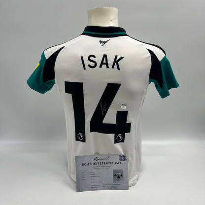 Newcastle United Damentrikot Alexander Isak signiert Autogramm Adidas XS