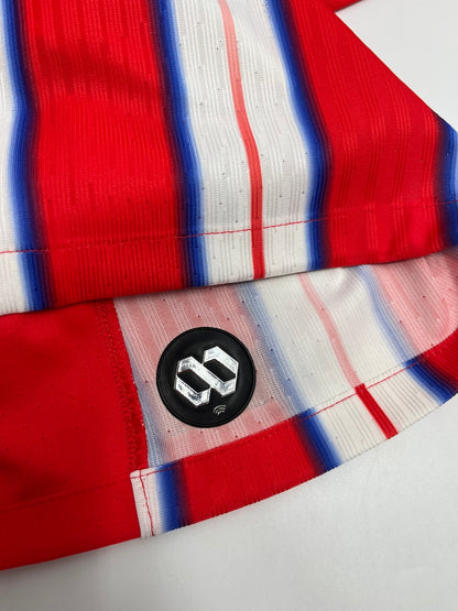 Match-worn Atletico Madrid jersey worn and signed by Julian Alvarez on April 24, 2025