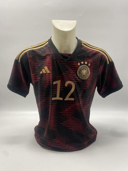 DFB jersey Wolfgang Overath signed autograph Adidas COA M