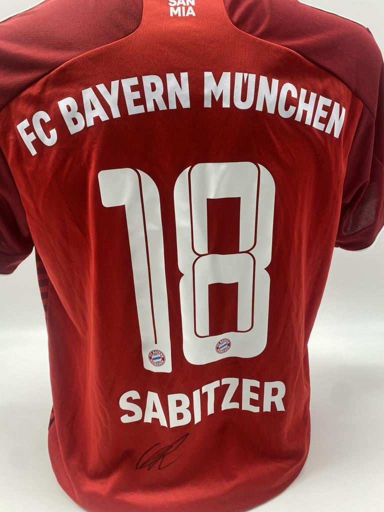 Bayern Munich jersey Marcel Sabitzer signed autograph Adidas COA M