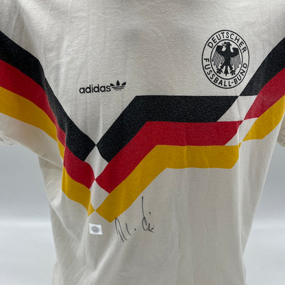DFB Shirt Rudi Völler signiert Autogramme Adidas COA L