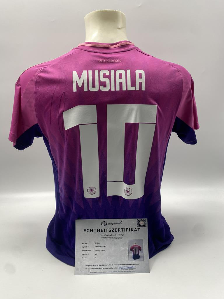 DFB Trikot Jamal Musiala signiert Autogramm Adidas COA L