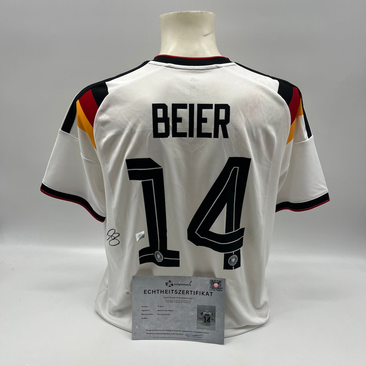 DFB Trikot Maximilian Beier signiert Autogramme Adidas COA neu L