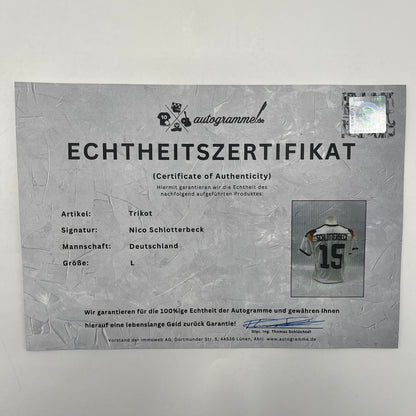 DFB Trikot Nico Schlotterbeck signiert Autogramme Adidas COA neu L