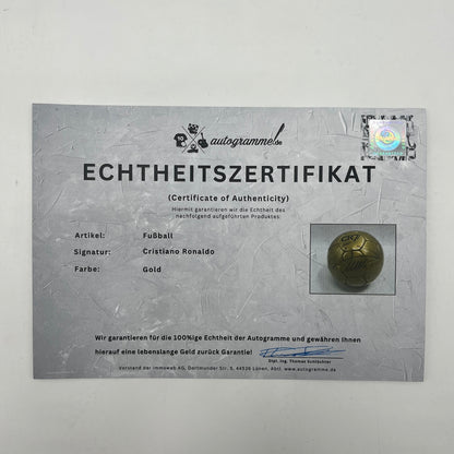 Fußball Cristiano Ronaldo signiert Portugal Real Madrid Autogramm CR7