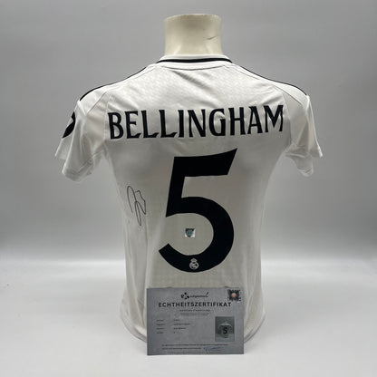 Real Madrid Damentrikot Jude Bellingham signiert Autogramm Adidas COA S