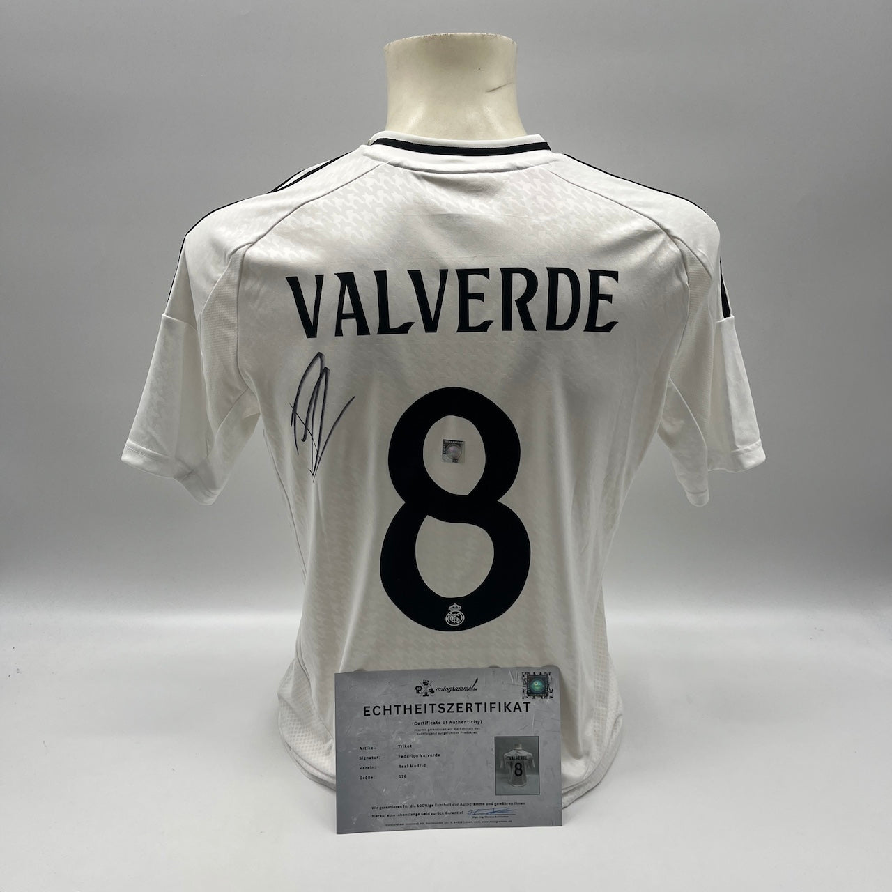 Real Madrid Trikot Federico Valverde signiert Autogramm Adidas COA 176