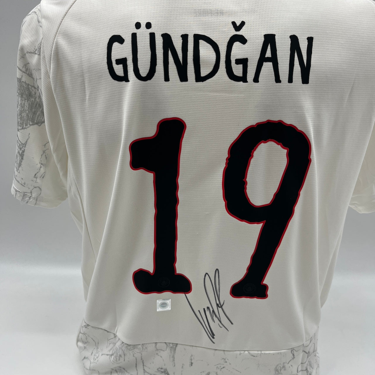 Manchester City Trikot Ilkay Gündogan signiert Autogramm Puma COA L