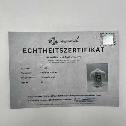 DFB Trikot Thomas Müller signiert Autogramm Deutschland Adidas M
