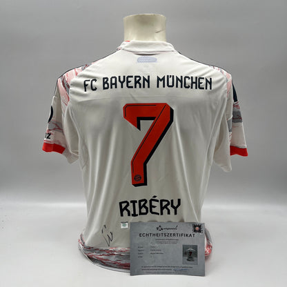 Bayern München Trikot Franck Ribery signiert Autogramm Adidas COA L