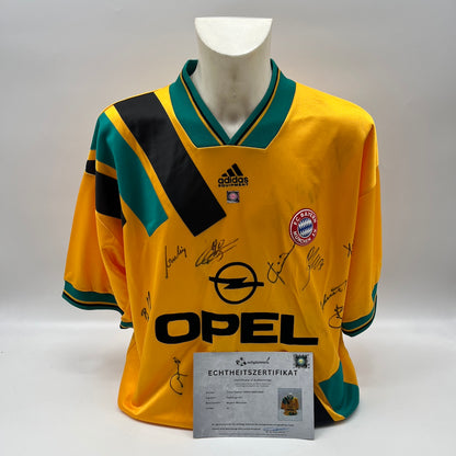 Bayern München Trikot 1994/1995/1996 Teamsigniert Bundesliga COA Adidas XL