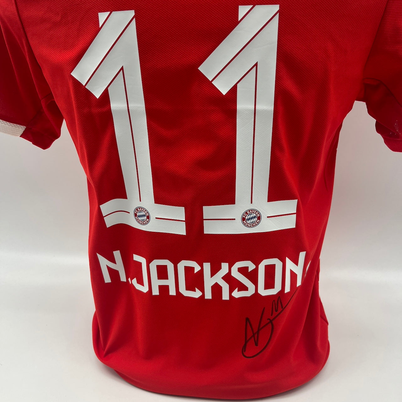 Bayern München Authentic-Trikot Nicolas Jackson signiert Autogramm Adidas COA S