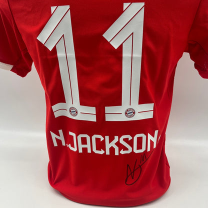 Bayern München Authentic-Trikot Nicolas Jackson signiert Autogramm Adidas COA S