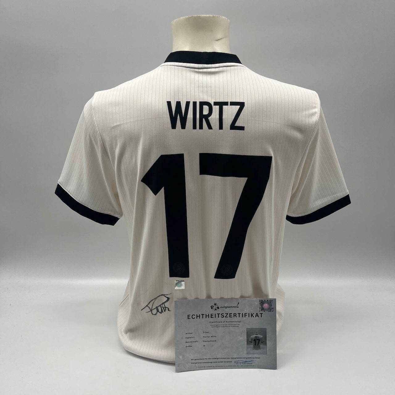 DFB Trikot Florian Wirtz signiert Adidas COA Deutschland Autogramm M