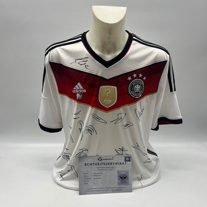 Deutschland Trikot WM 2014 Teamsigniert Autogramm DFB Weltmeister Adidas XL