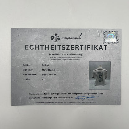DFB Trikot WM 2014 Mats Hummels signiert Autogramme Adidas COA XL
