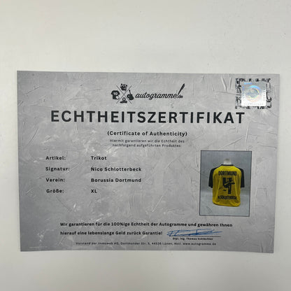 Borussia Dortmund Trikot Nico Schlotterbeck signiert BVB Puma COA XL