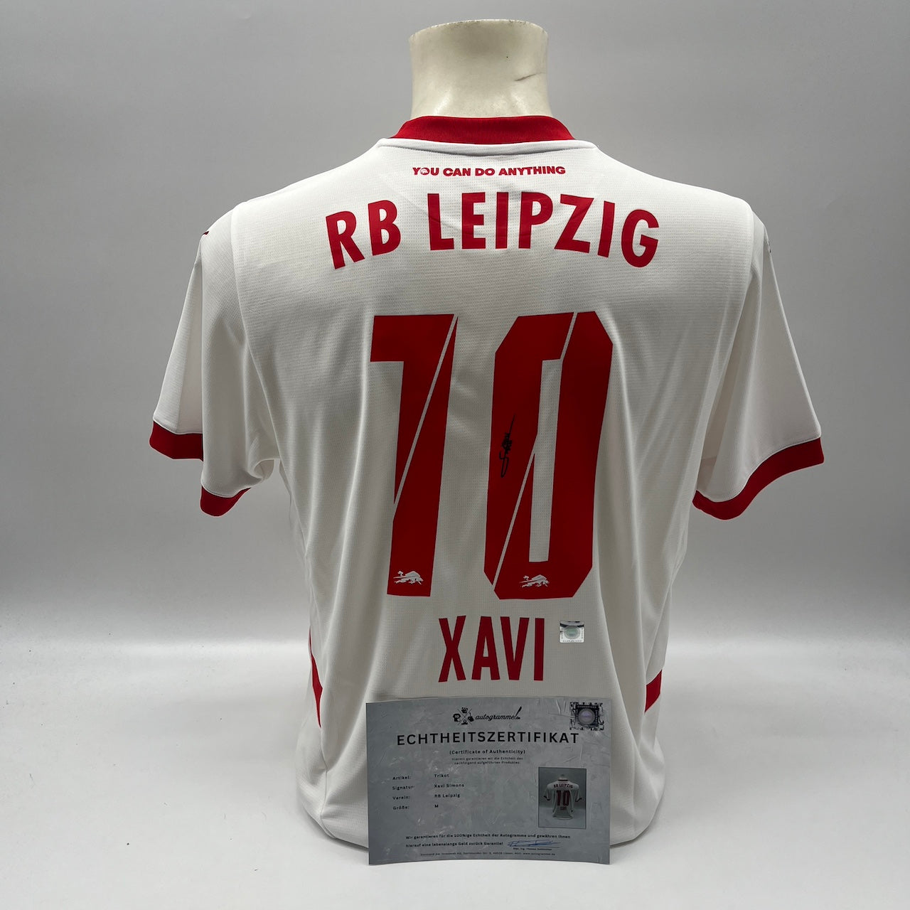 RB Leipzig Trikot Xavi Simons signiert Autogramm Puma COA M