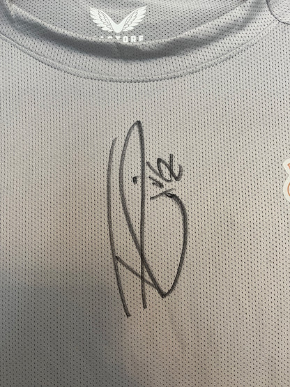 Leverkusen Shirt Portrait Florian Wirtz hand-painted and signed Castore L