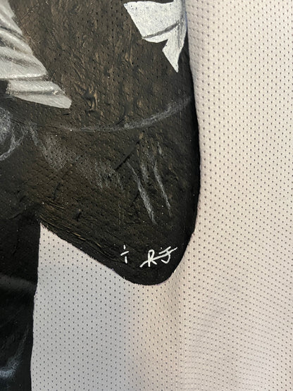 Leverkusen Shirt Portrait Florian Wirtz hand-painted and signed Castore L