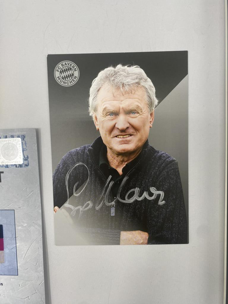 Captain's armband signed by Sepp Maier as part of the DFB/Bayern Munich Football COA