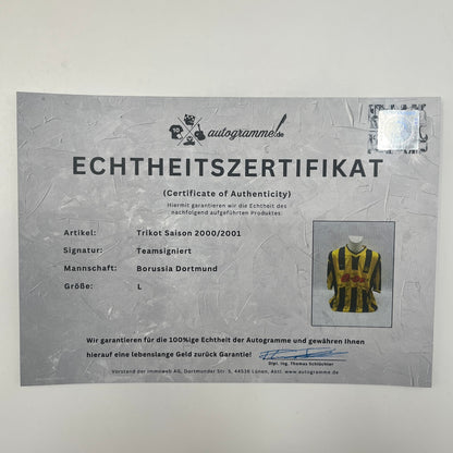 BVB Trikot 2000/2001 Teamsigniert Borussia Dortmund goool L