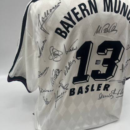 Bayern München Trikot 1996/1997/1998 Teamsigniert Bundesliga COA Adidas XL neu