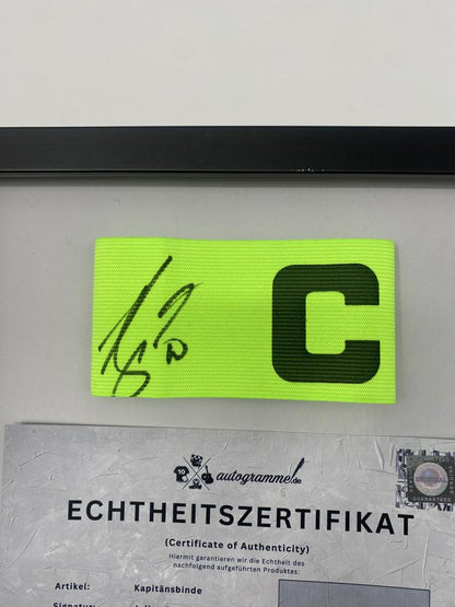 Captain's armband signed by Julian Brandt as part of the Borussia Dortmund COA football campaign