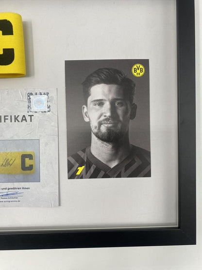 Captain's armband signed by Gregor Kobel as part of the Borussia Dortmund COA football campaign