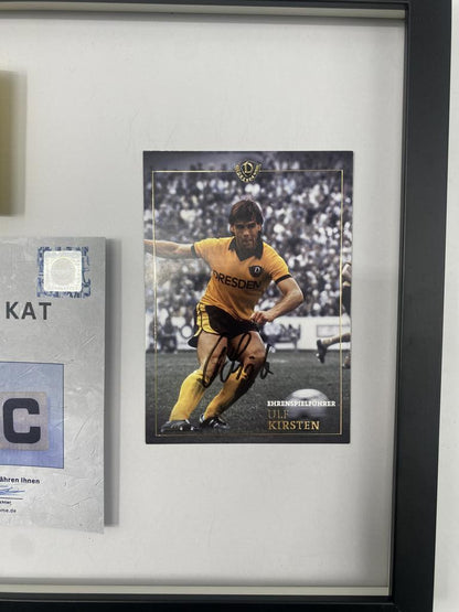 Captain's armband signed by Ulf Kirsten as part of the Dynamo Dresden COA Football campaign