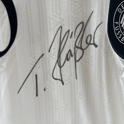 Deutschland Repro Trikot Thomas Häßler signiert DFB Neu Autogramm M