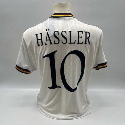 Deutschland Repro Trikot Thomas Häßler signiert DFB Neu Autogramm M