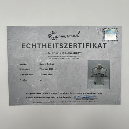 Deutschland Repro Trikot Thomas Häßler signiert DFB Neu Autogramm M