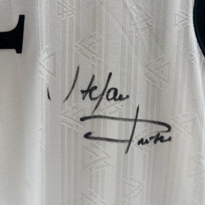 Deutschland Repro Trikot Stefan Reuter signiert DFB Neu Autogramm S
