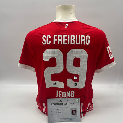 SC Freiburg Trikot Jeong Woo-yeong signiert Autogramm Nike neu L