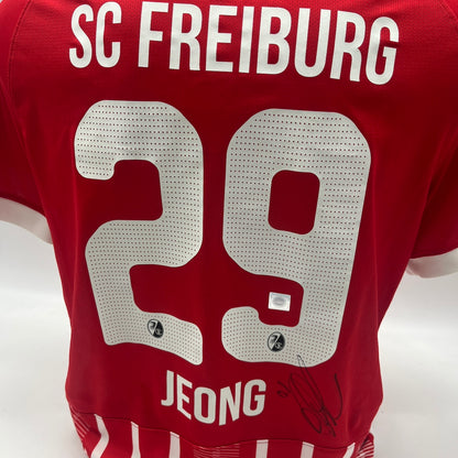 SC Freiburg Trikot Jeong Woo-yeong signiert Autogramm Nike neu L